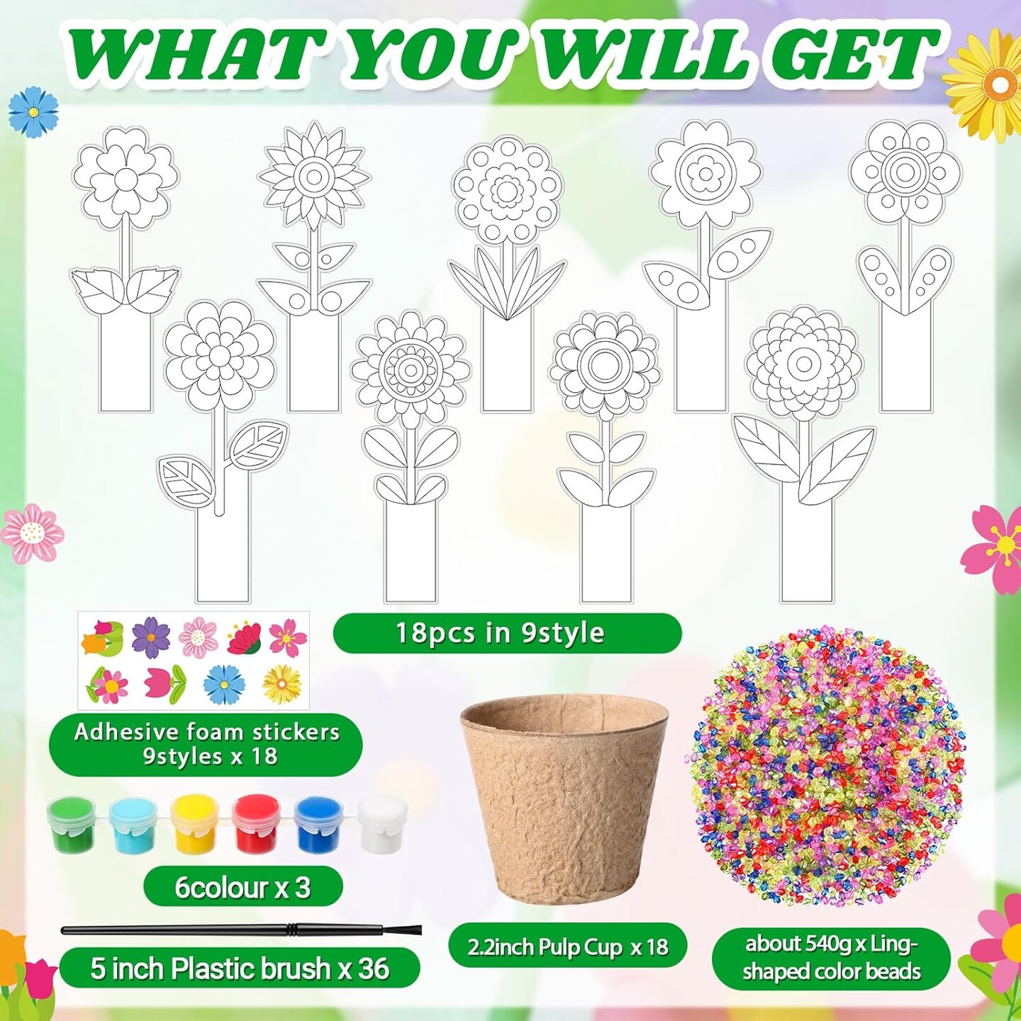 18 Sets Mother&#x27;s Day Crafts Kits Bulk