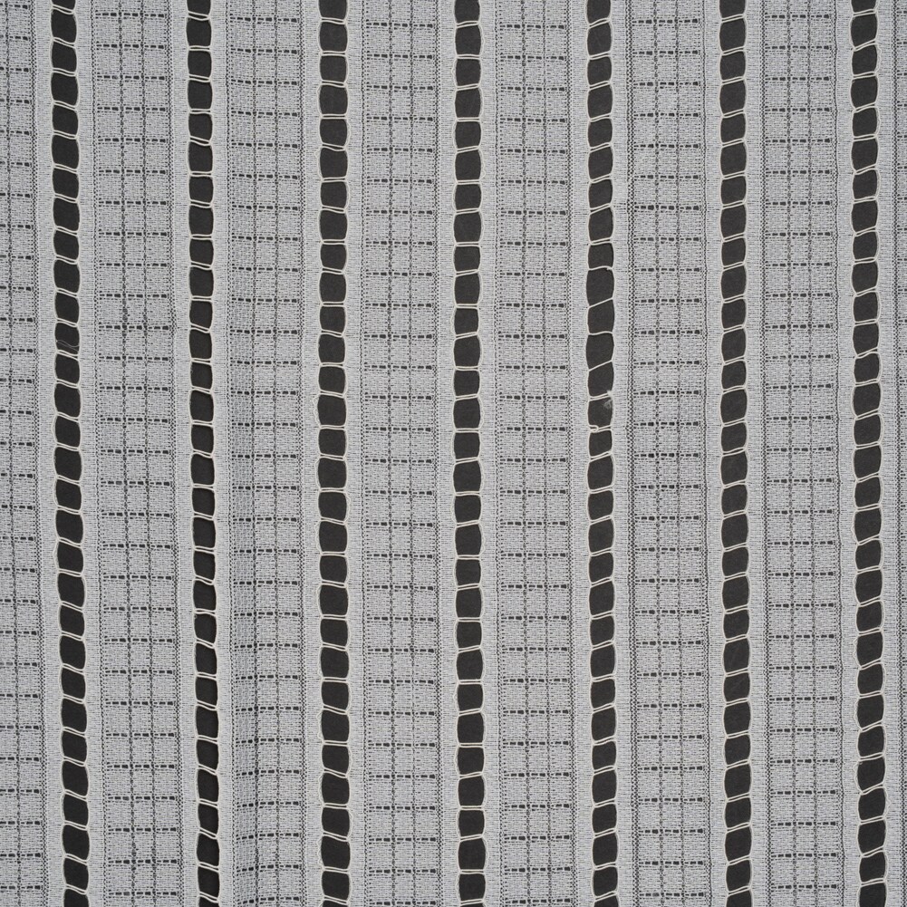 1 Yard Ivory Corded Lace Fabric Squares and Stripes Sheer Elegant Design 52 inch Width