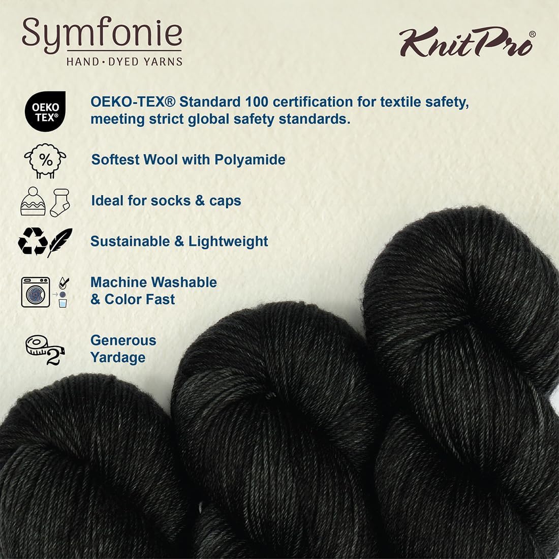KnitPro Symfonie Premium Hand-Dyed Merino Wool & Polyamide Sock Yarns|Terra