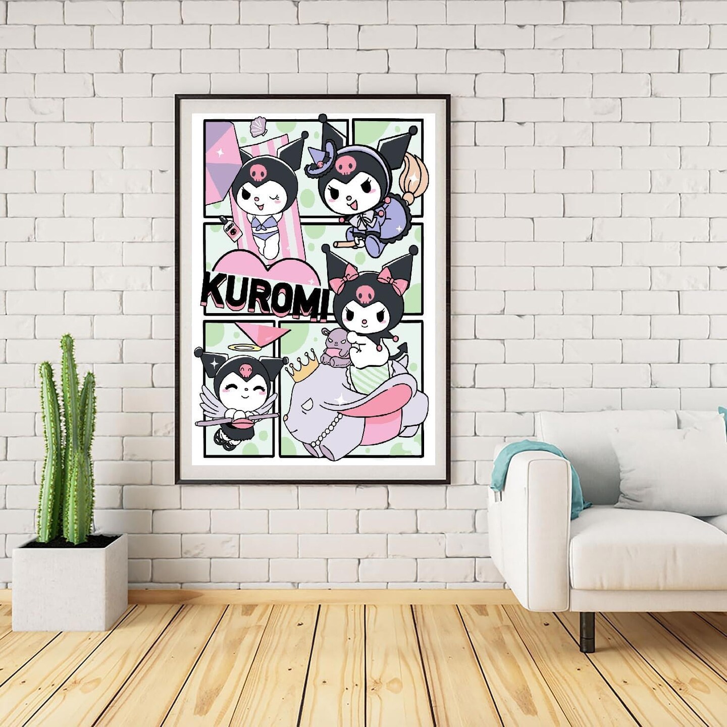 Paint by Numbers Kit for Adults Framed Canvas, 4 Pack with Wooden Easel,Paint by Numbers for Kids Ages 8-12, Cartoon DIY Acrylic Landscape Oil Painting Arts Crafts, 9.45x11.8inch