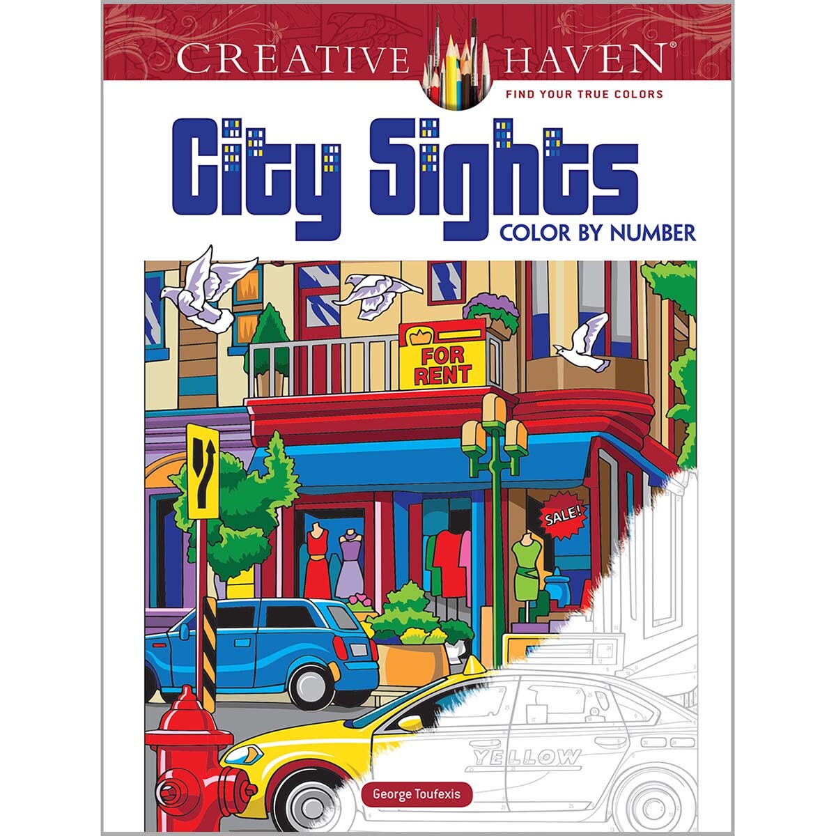 Dover  City Sights Color by Number Coloring Book
