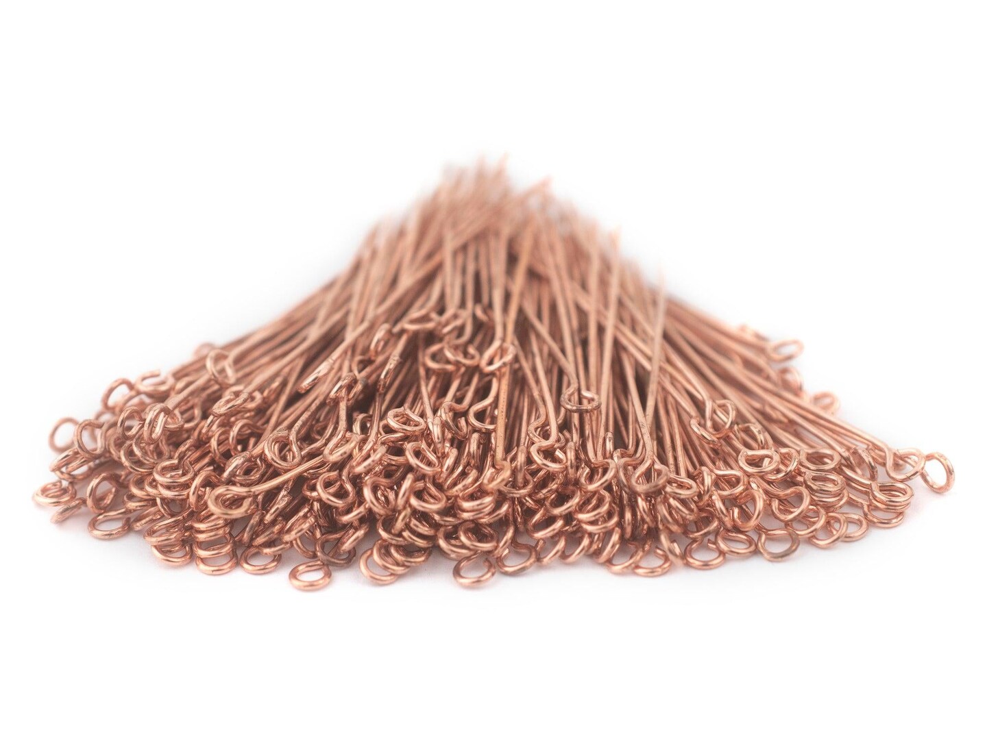 The Bead Chest Copper 21 Gauge 2 Inch Eye Pins (Approx 100 pieces)