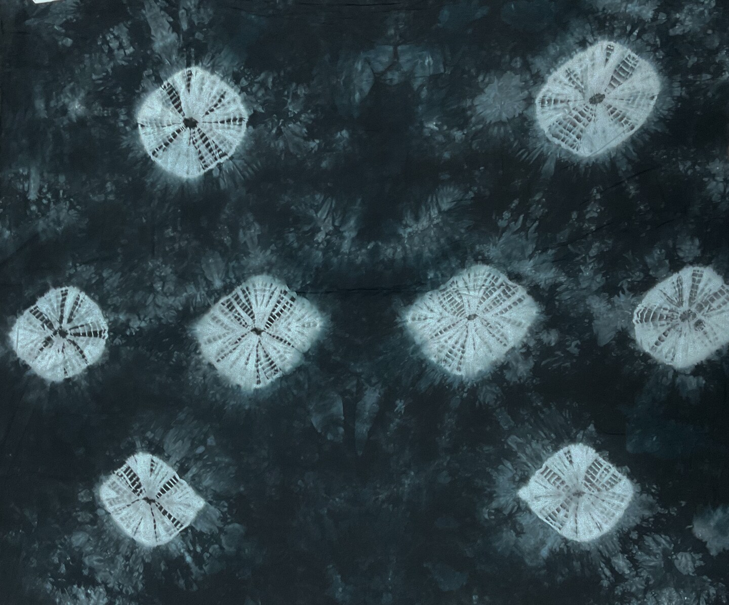 Black-Gray-White Famous Designer Tie Dye Printed Rayon Challis Fabric By the Yard