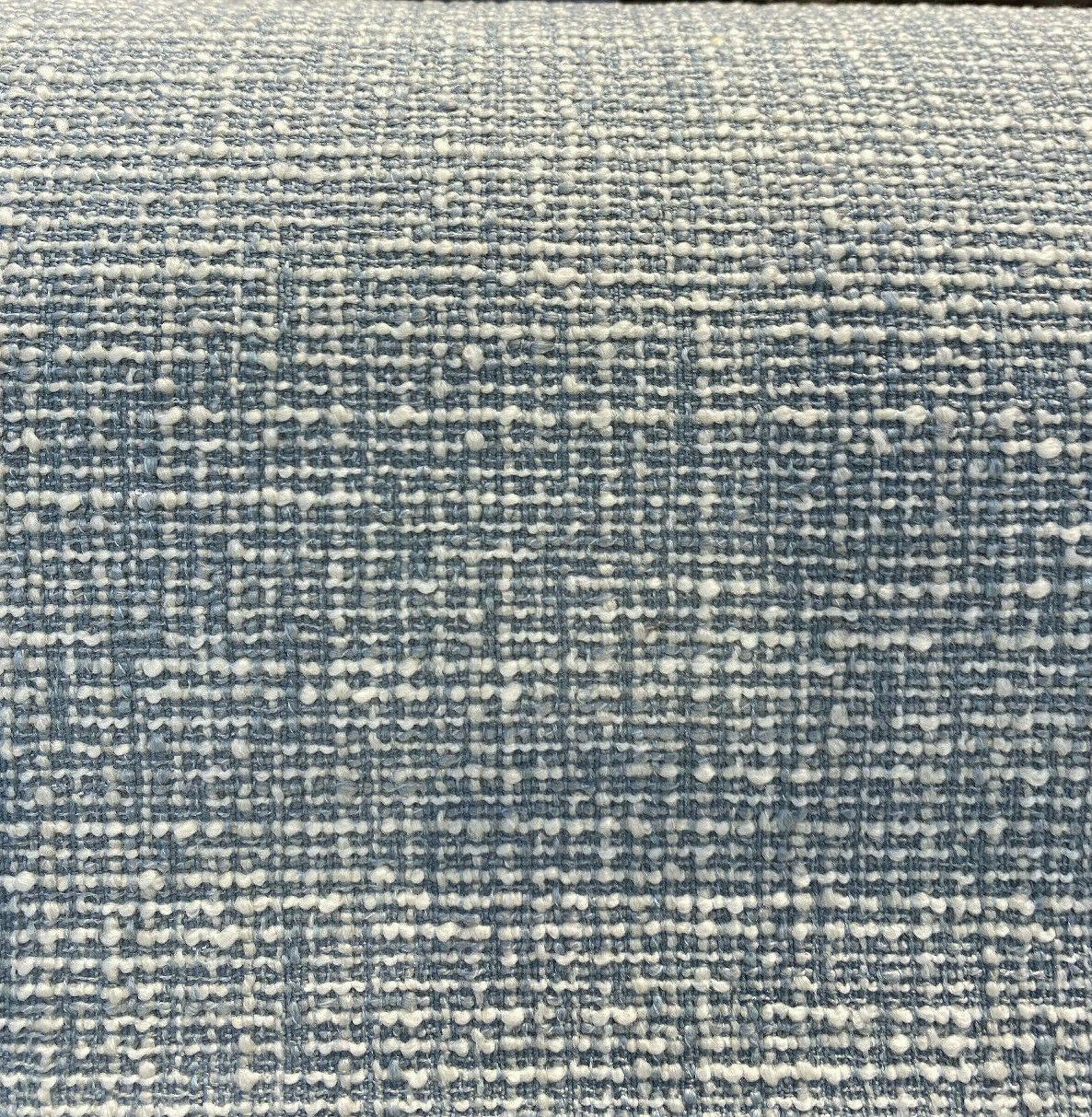 1 Yard Rhapsody Blue Sky Latex Backed Chenille Tweed Upholstery Fabric 55" Width 80% Polyester 20% Acrylic