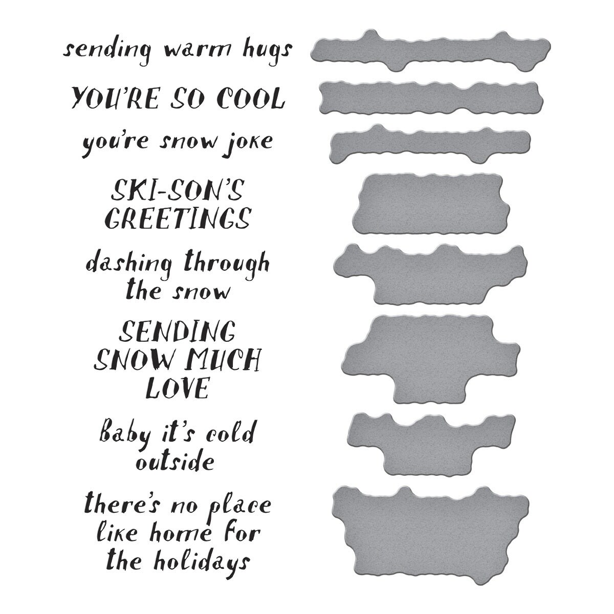 Spellbinders BetterPress Plate & Die Set by Simon Hurley-Ski-Son's Greetings