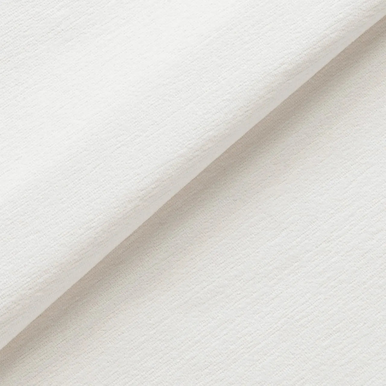 1 Yard Platform White Salt Outdoor Chenille Upholstery Fabric 54 inch 100% Acrylic