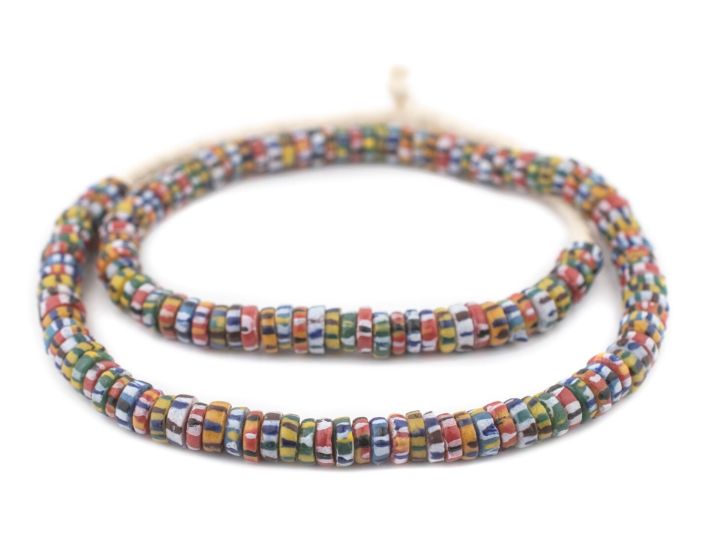 The Bead Chest Mixed Chevron-Style Aja Krobo Beads (11mm)