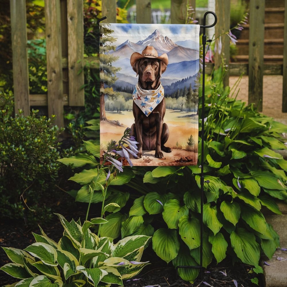 Edge Collections - 11.25" X 15.50" - Multicolor - Labrador Retriever Cowboy Welcome Decorative - 1 Piece