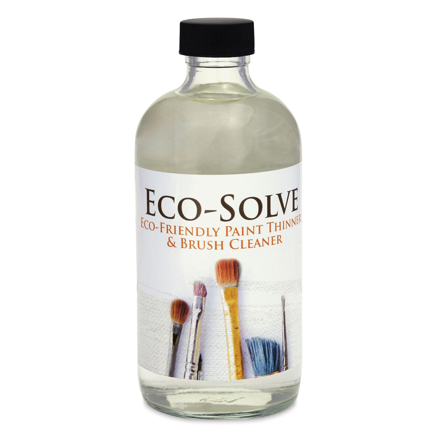 Natural Earth Paint Eco-Solve Paint Thinner - 8 oz, Glass Bottle