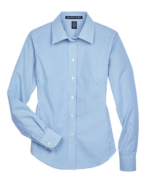 Devon &#x26; Jones&#xAE; Women&#x27;s Gingham Check Dress Shirt