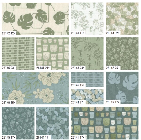 Potted 2.5" Strip Roll (Jelly Roll) by Kiley's Quilt Room for Moda (26140JR)