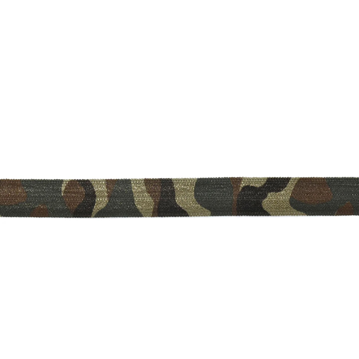 1 Yard Army Camo Print Elastic Stretch DIY Craft Ribbon 0.50 inch Width