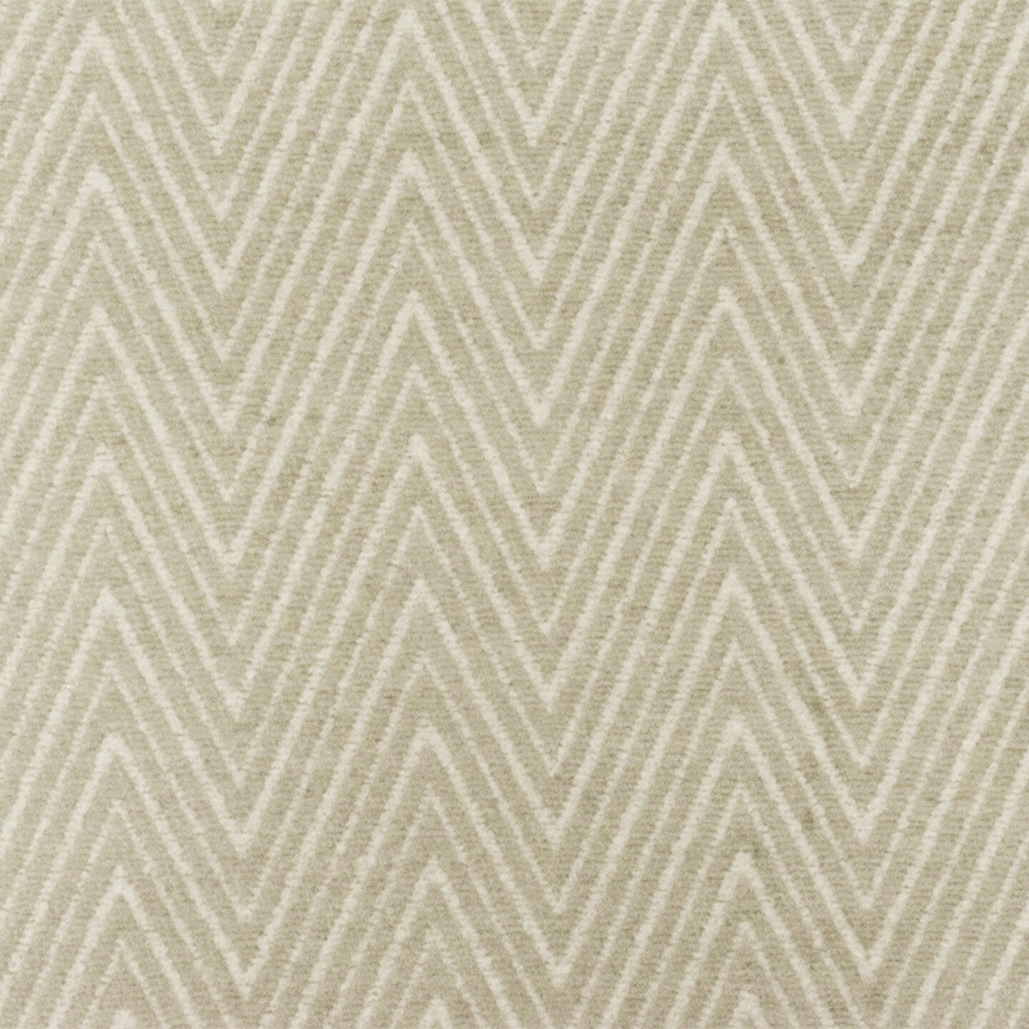 White-Beige Chevron Poly Chenille Woven Home Decorating Fabric By the Yard