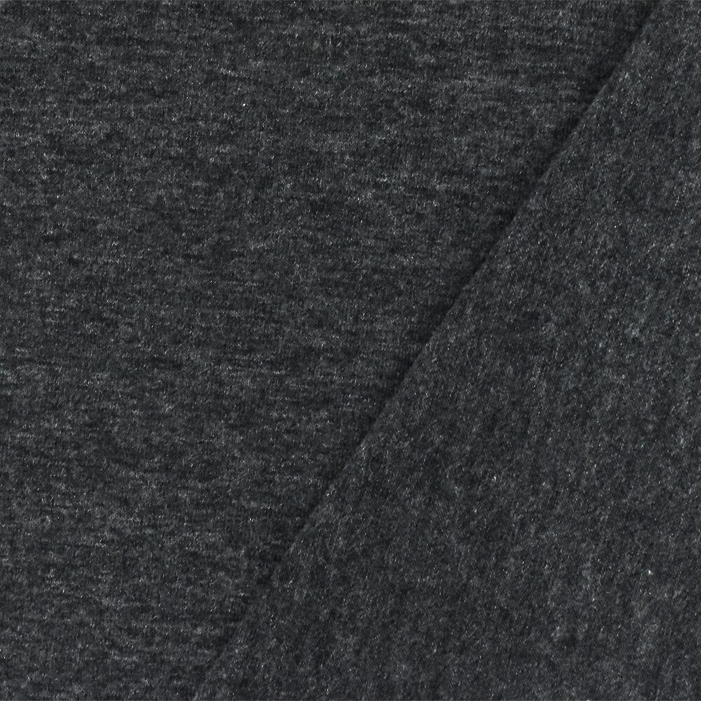 Heather Black-Gray Stretch Poly Blend Jersey Knit Fabric By the Yard