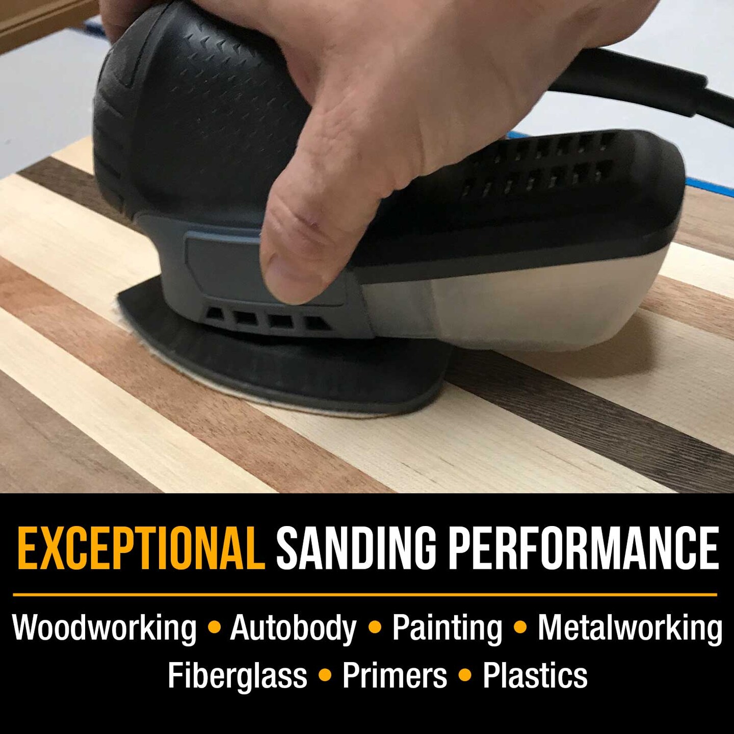 400 Grit - 5-Hole Pattern Hook &#x26; Loop Sanding Sheets for Mouse Sanders - Box of 24