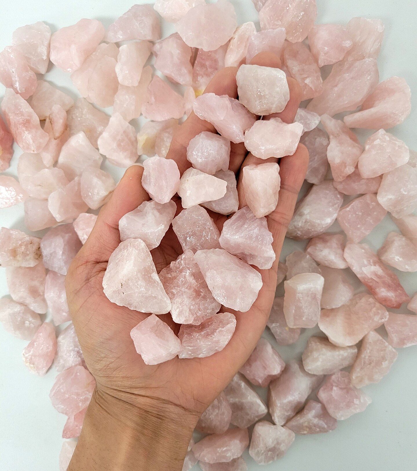Rose Quartz Medium Chunks - Rough Stones Bulk