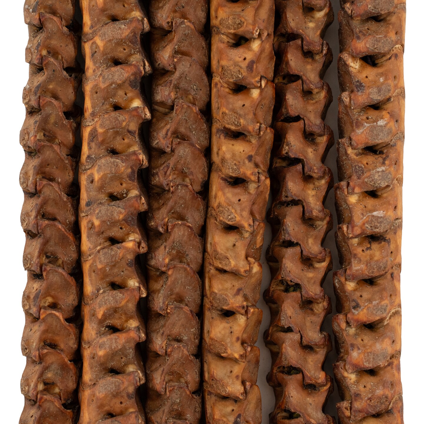 The Bead Chest Real Snake Vertebrae Beads from Africa Extra Large 18mm Nigeria African Brown Interlocking Bone Large Hole 32-34 Inch Strand