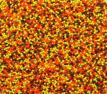 Fall Mix - Nonpareils Orange Yellow Brown 8oz