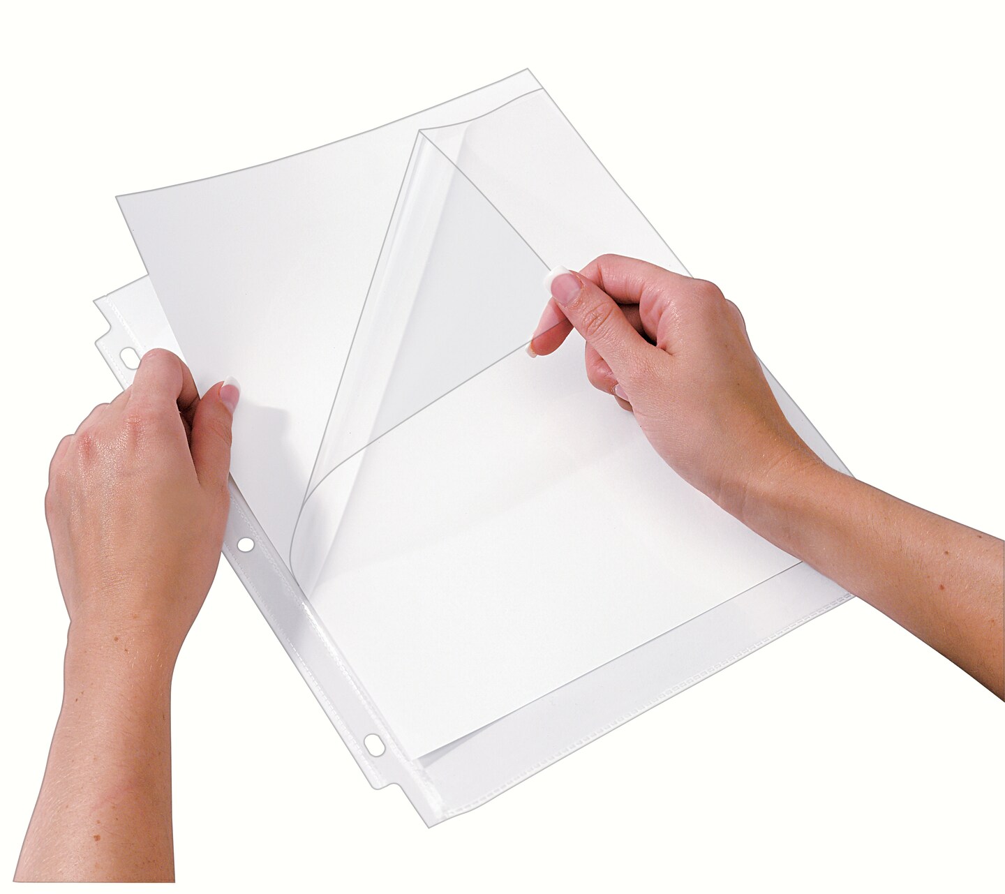 Avery Diamond Clear Quick Load Sheet Protectors, Top & Side Load, 50 Document Protectors (73802)
