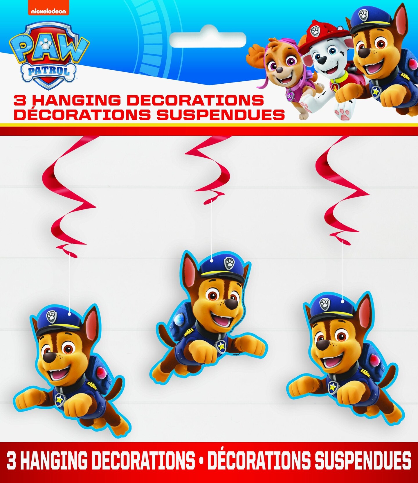 Paw Patrol Hanging String Swirl Decorations, 26&#x22;, 3ct