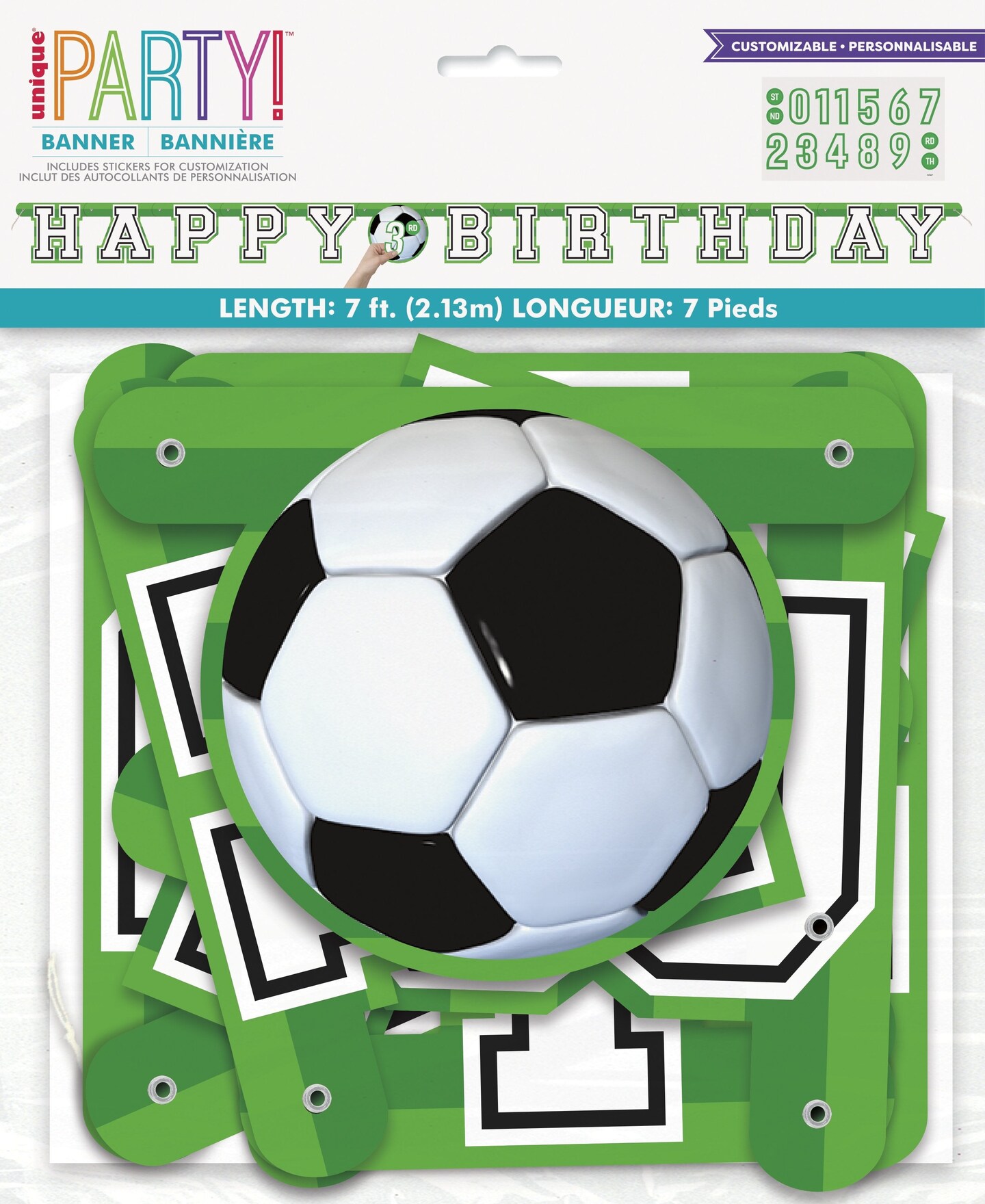 3D Soccer Jointed Banner - 7ft