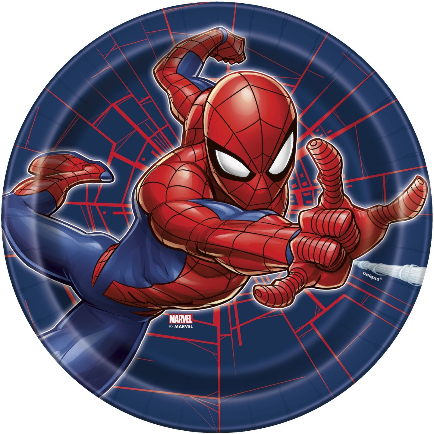 Spider-Man Round 7&#x22; Dessert Plates - 8ct