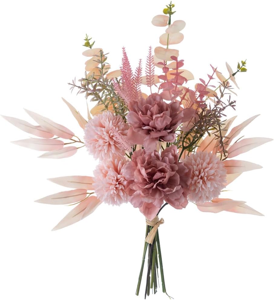 Artificial Silk Flower Arrangement &#x2013; Faux Floral Centerpiece for Wedding &#x26; Home Decor