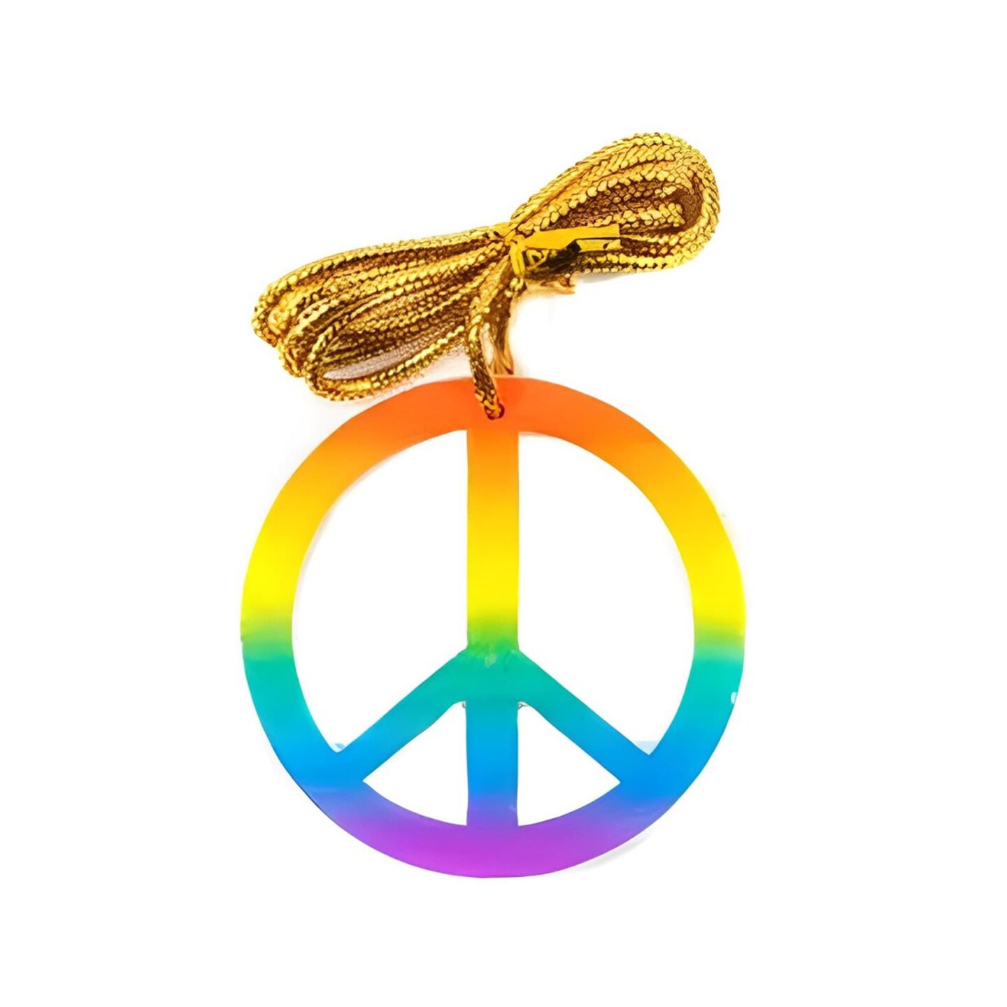 Hippie Rainbow Peace Medallion Necklace Costume Accessory Michaels