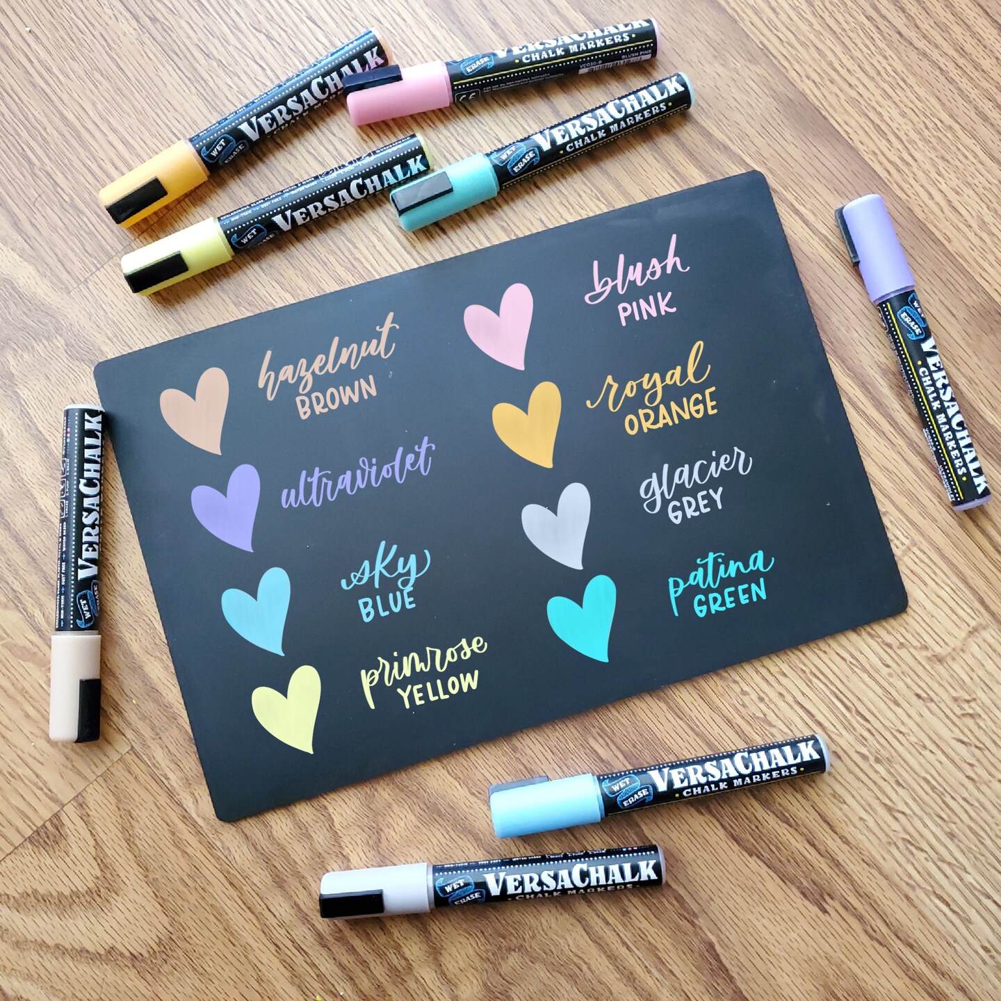 VersaChalk Pastel Liquid Chalk Markers, Set of 8- 5mm Tip