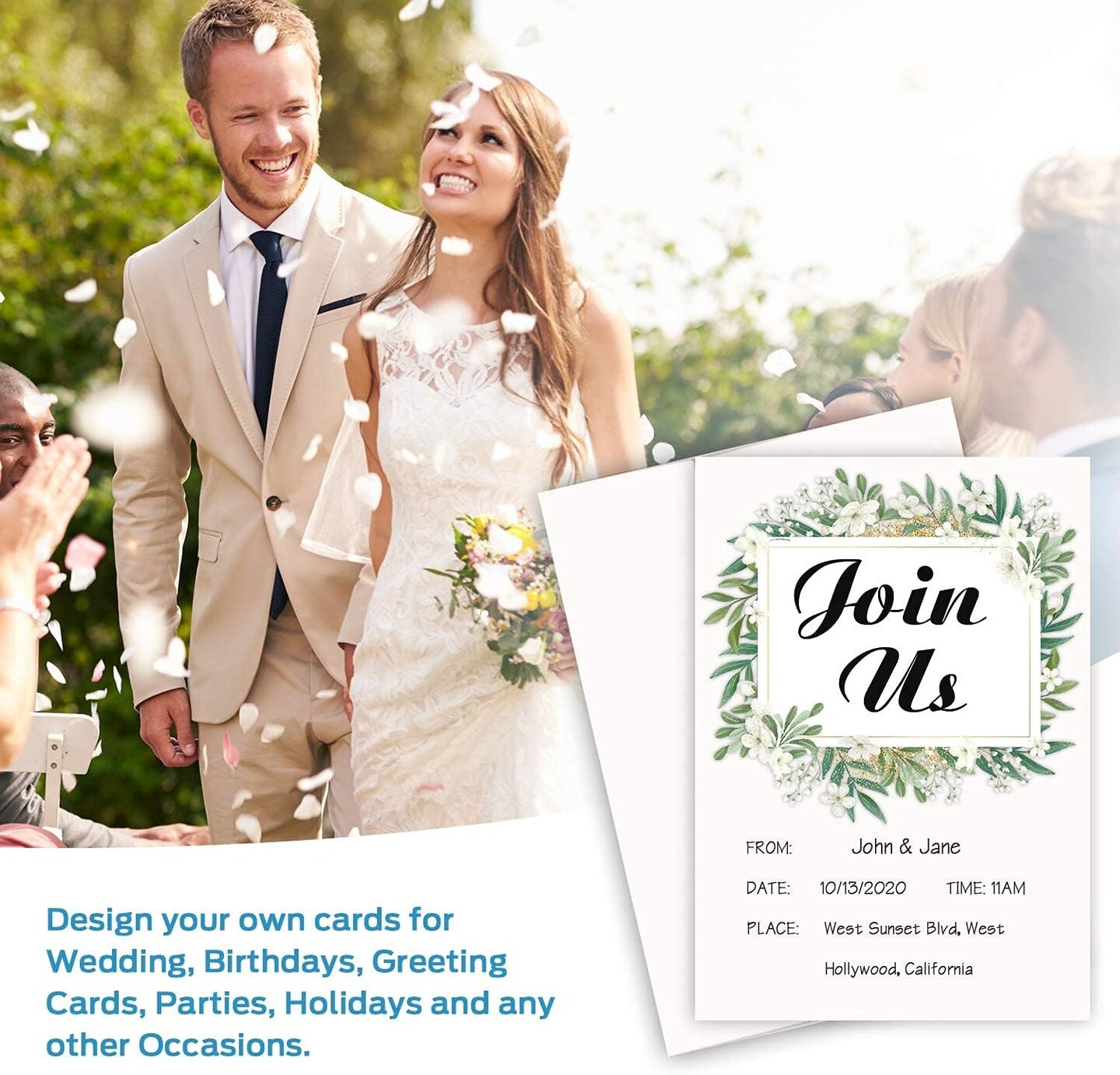 Blank White Cards and Envelopes 200 Pack - 4.25" x 5.5" Heavyweight Folded Cardstock and A2 Envelopes for DIY Greeting Cards Wedding Birthday Invitations Baby Shower Thank You Cards and More