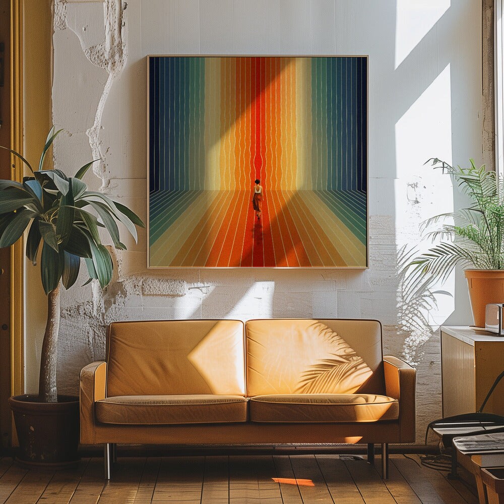 Here I Come Square Canvas Art | Modern Home Wall Decor 24x24 Canvas - Corporate Office Art