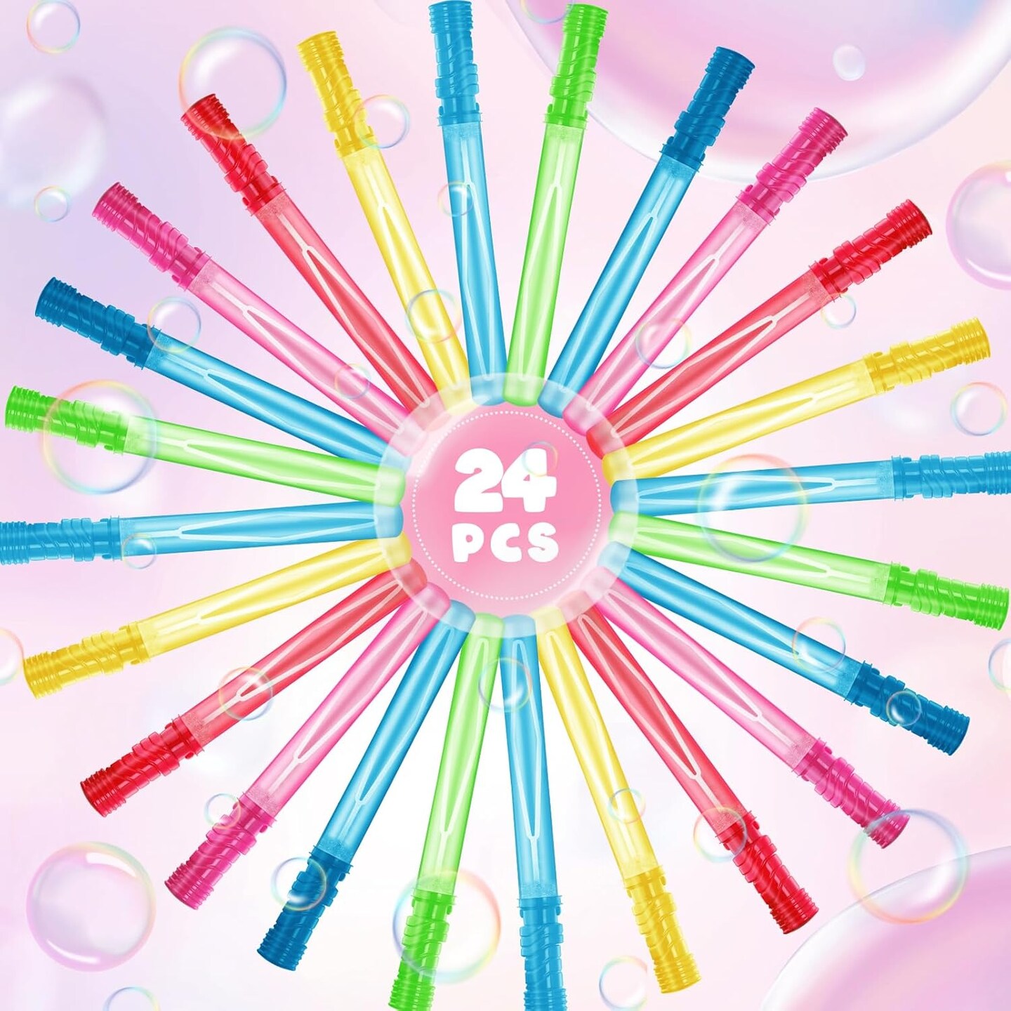 4 PCS 15&#x27;&#x27; Big Bubble Wands Bulk for Party Favor, Bubble Maker for Kids, Bubble Blower