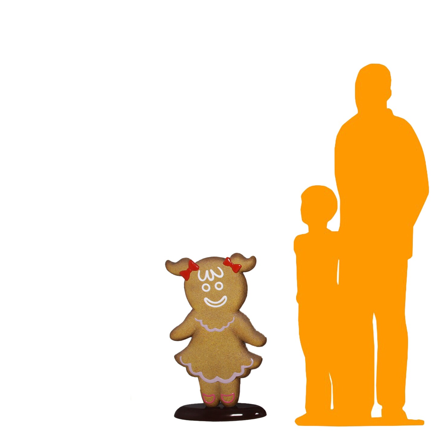 Girl Gingerbread Cookie Over Sized Statue