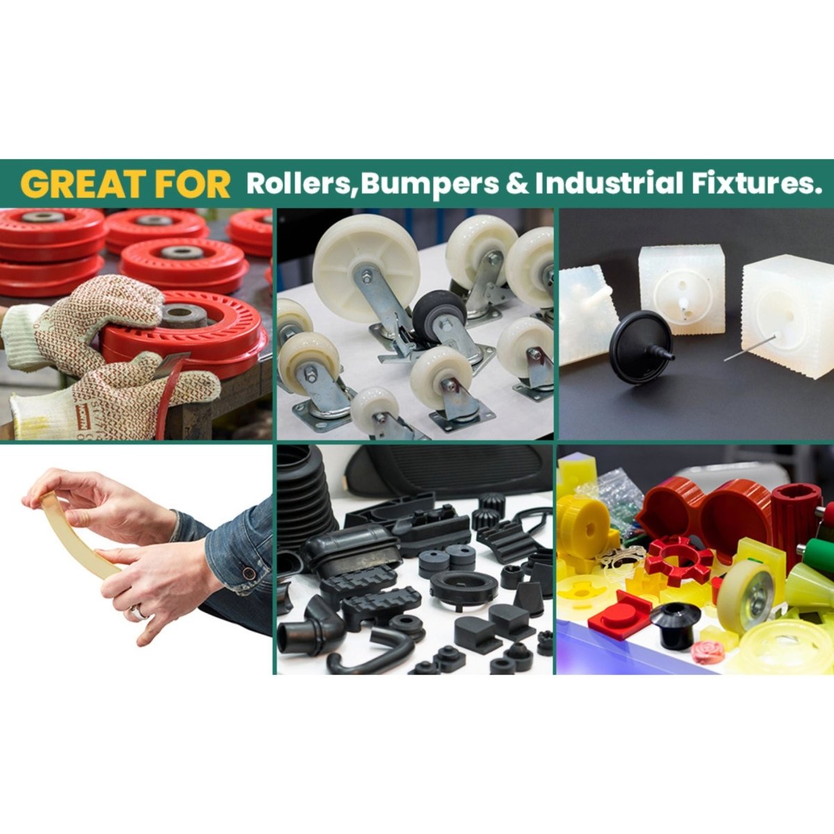 Flex 80 Flexible Urethane Rubber 32oz Kit - (16oz each; side A and side B) Shore hardness 80A