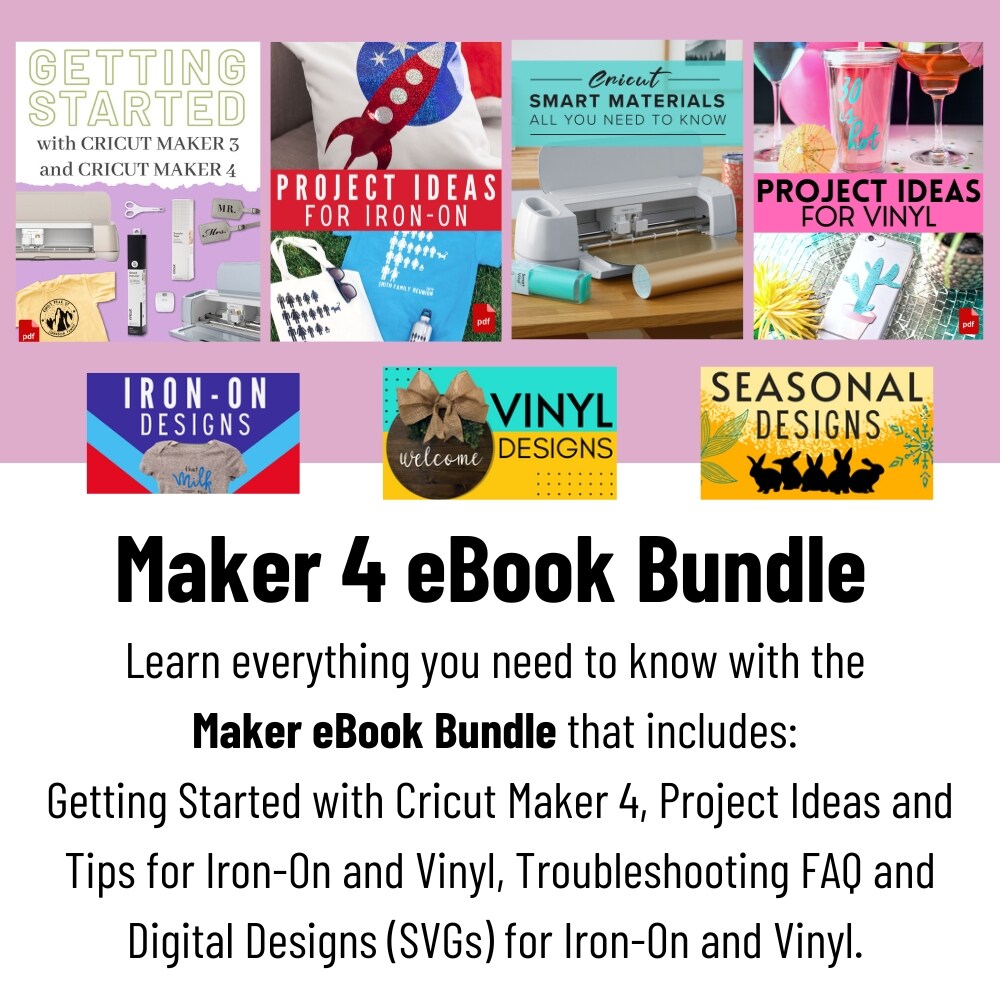 Cricut Maker 4 Cutting Machine and Basics Vinyl Pack Bundle