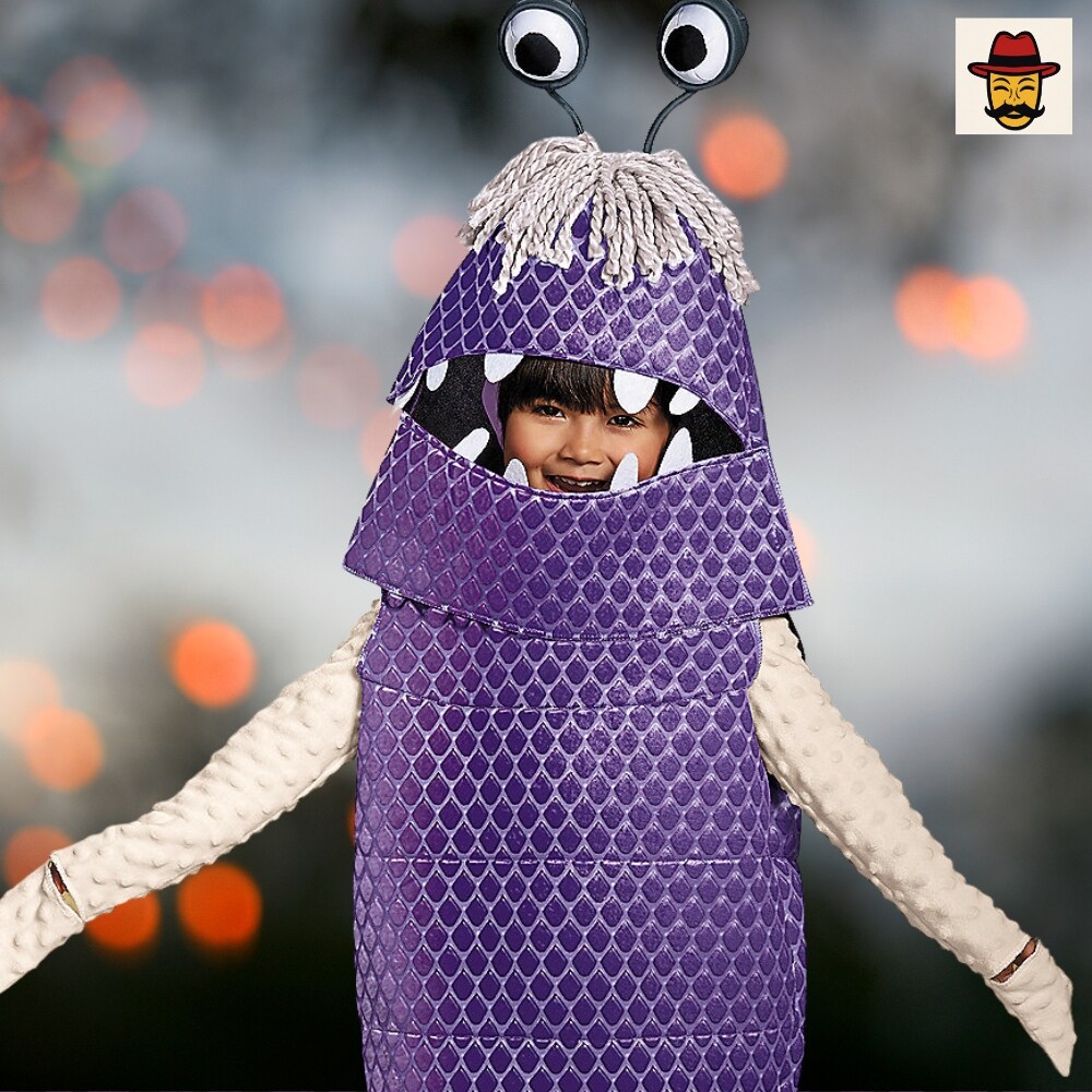 Kid&#x2019;s Deluxe Boo Costume from Monsters University with Headpiece for Costume Parties