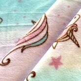 Unicorn Stars Anti-Pill Premium No-Sew Throw Fleece Fabric Kit (72x60)