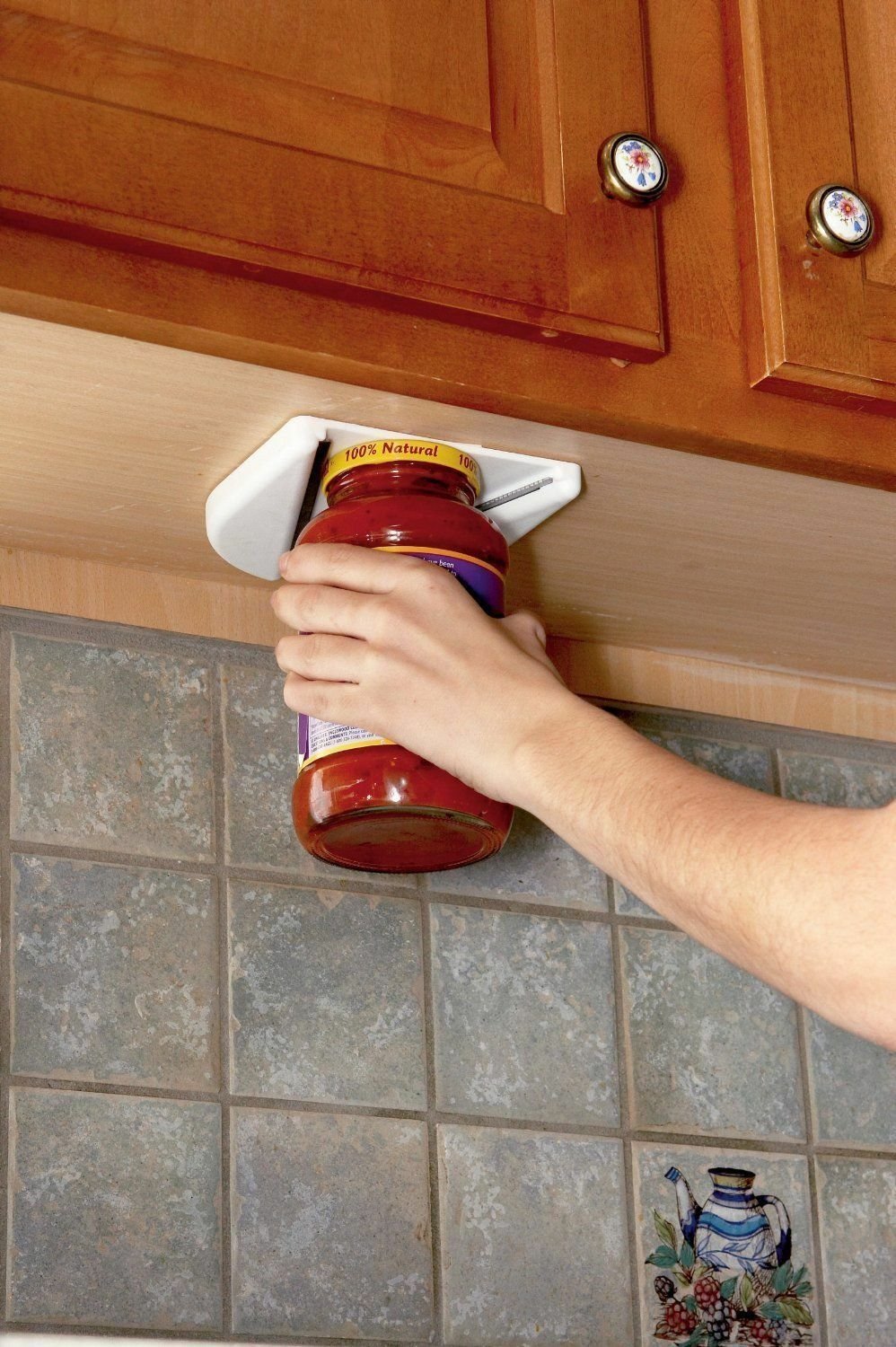 HIC Under Cabinet Mount Jar Lid Opener Cap Vise
