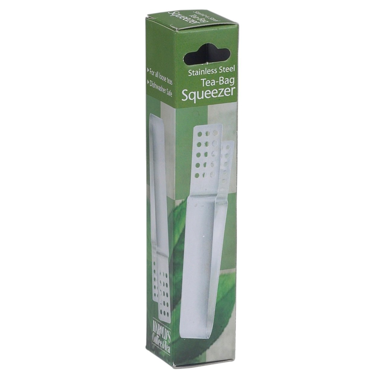 HIC 5.25&#x22; Stainless Steel Tea Bag Squeezer Tongs