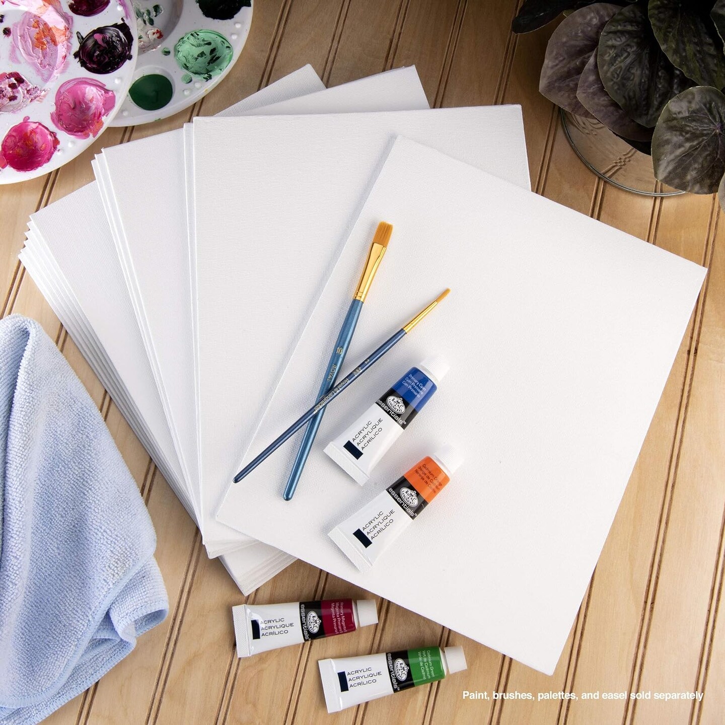 CNVB-912-12 | Royal &#x26; Langnickel Essentials 9&#x22; x 12&#x22; Art Canvas Panels, 12Pk