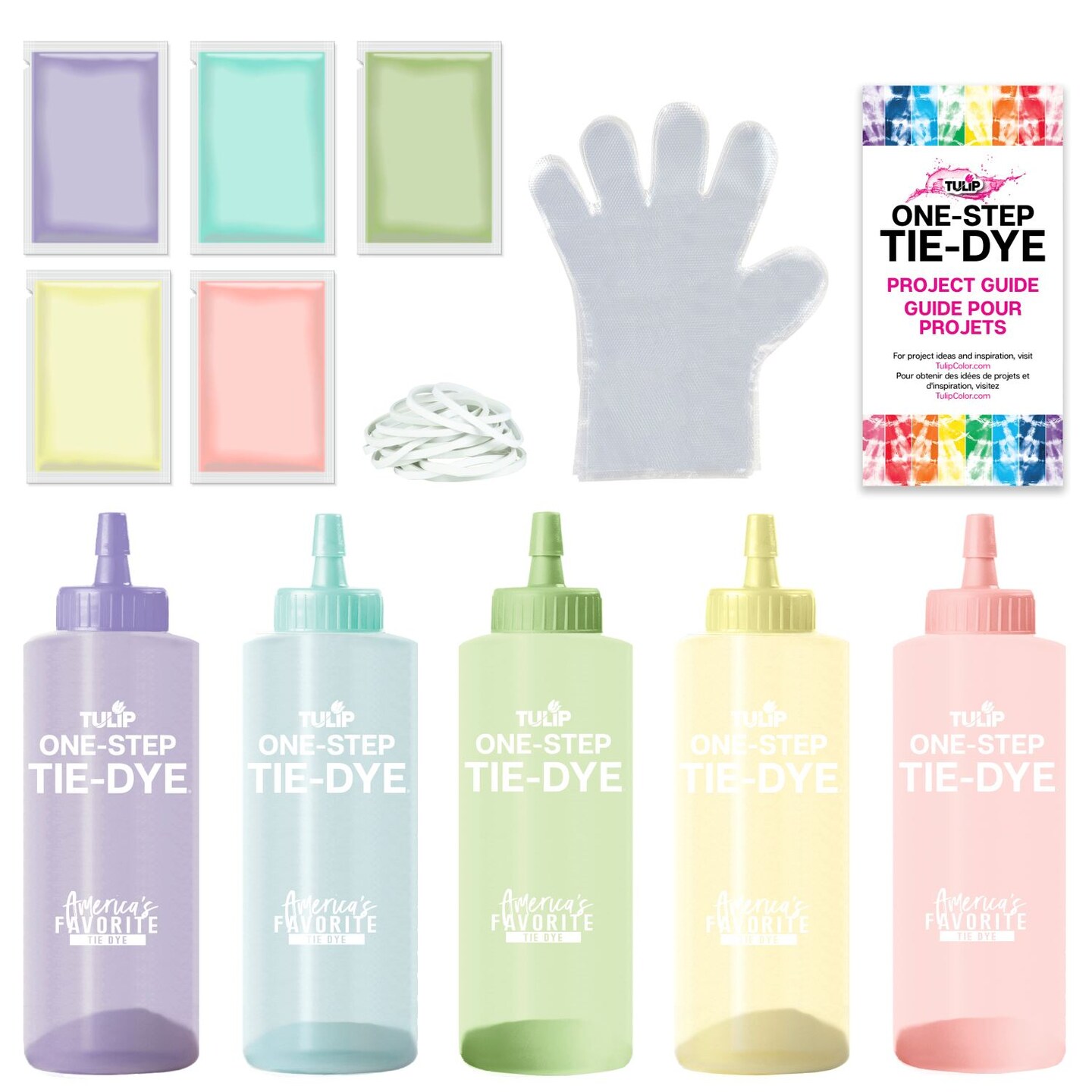 Tulip Flower Petals 5-Color Tie-Dye Kit