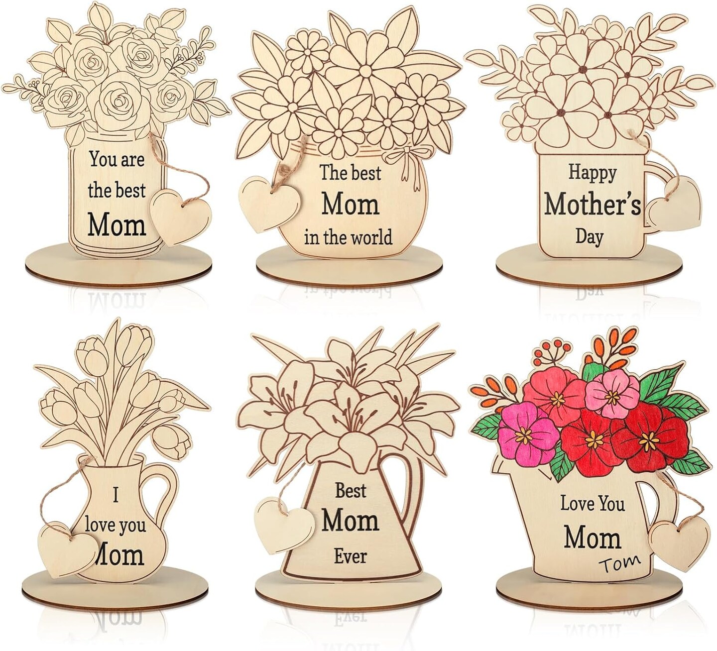 6 Set Mother&#x27;s Day Flowers Crafts for Kids
