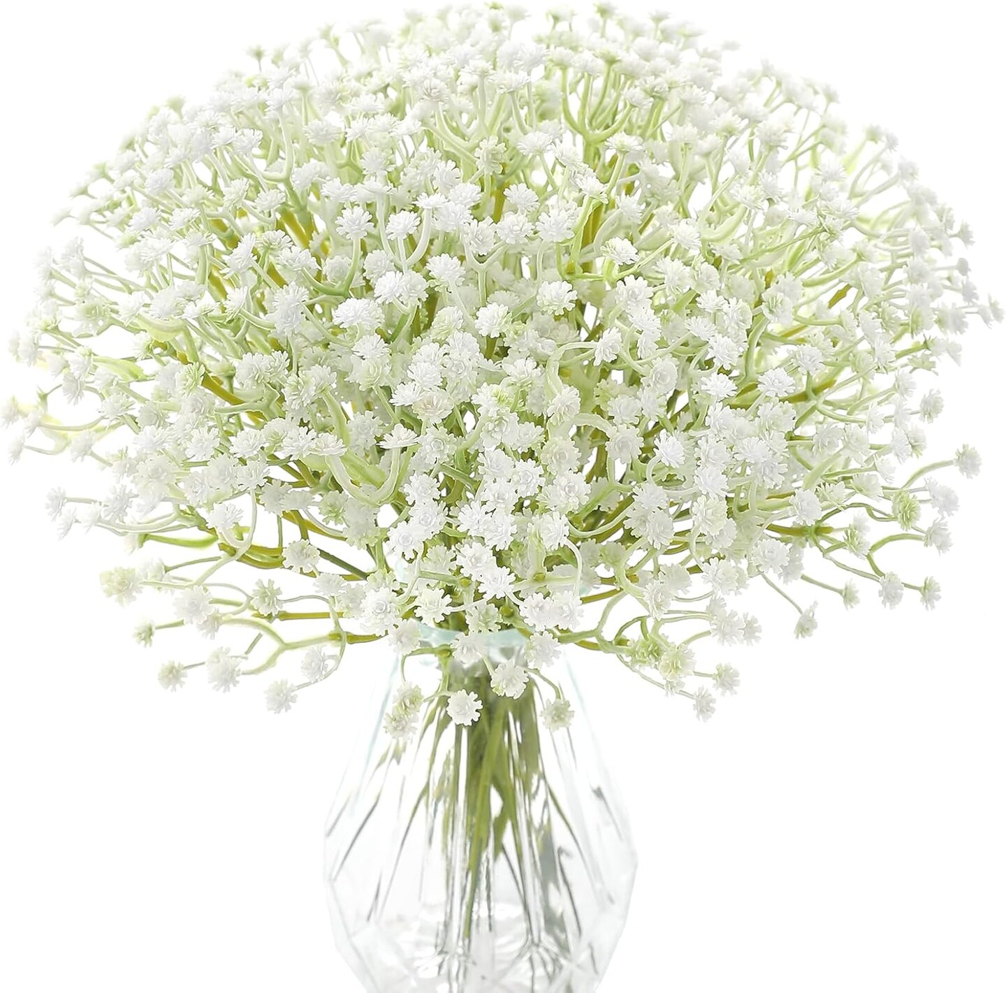 Babys Breath Artificial Flowers,30 Pcs White Gypsophila Greenery Sprays,Real Touch Flowers for Wedding Bouquets Centerpieces Floral Arrangements and Decorations