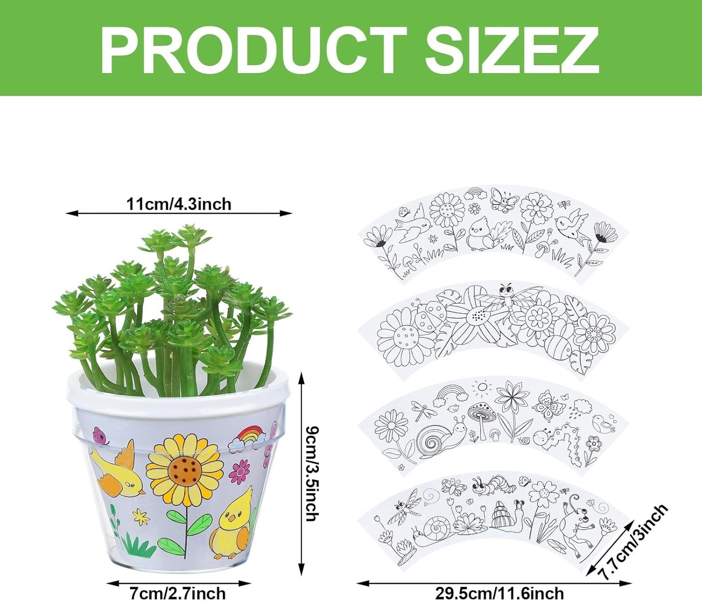 12 Sets Mother&#x27;s Day Flower Pot Crafts
