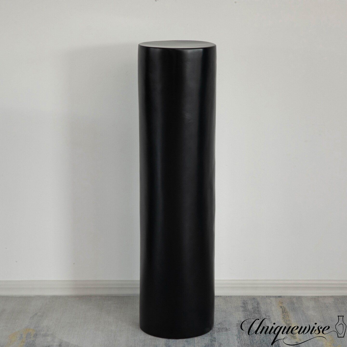 Contemporary Decorative Modern Fiberglass Pillar Column Flower Stand -Photography Props - Stylish Cylinder Shape Versatile Pedestal for Wedding, Living Room, or Dining Room Decor