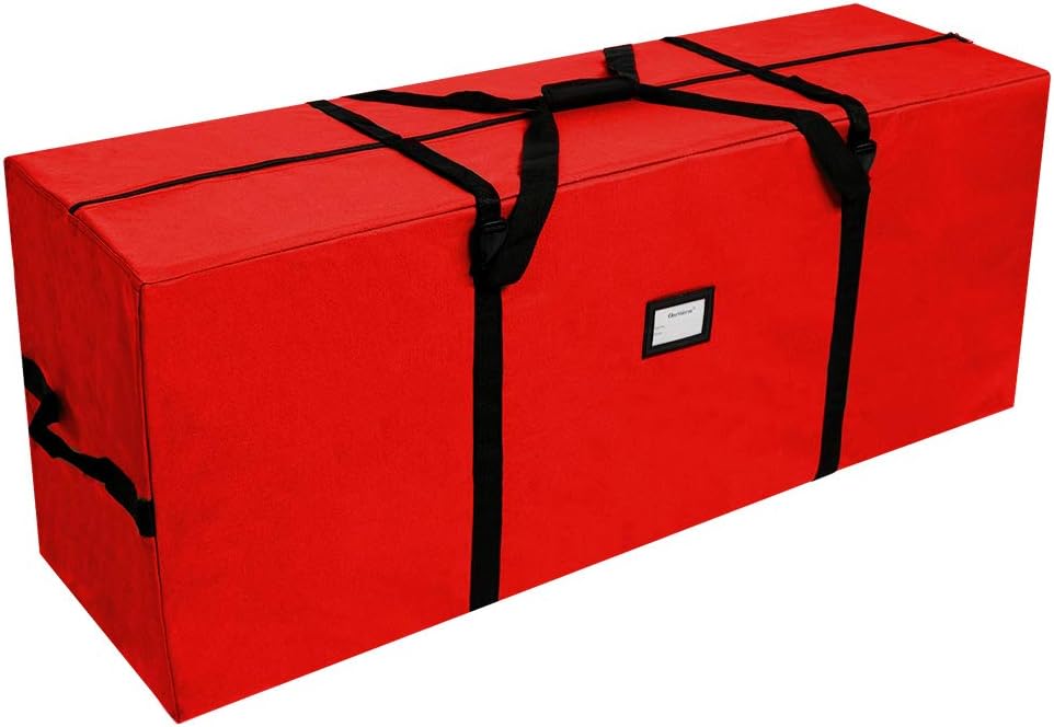 Christmas Tree Storage Bag, Large Christmas Tree Storage Box, Christmas Storage Containers Fits Up to 7.5 Ft Artificial Trees Heavy Duty 600D Oxford Xmas Holiday Tree Bag with Dual Zipper