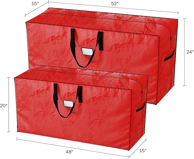 Christmas Tree Storage Bags-Set of 2-For 7.5-16 Ft Artificial Trees-Protect Holiday