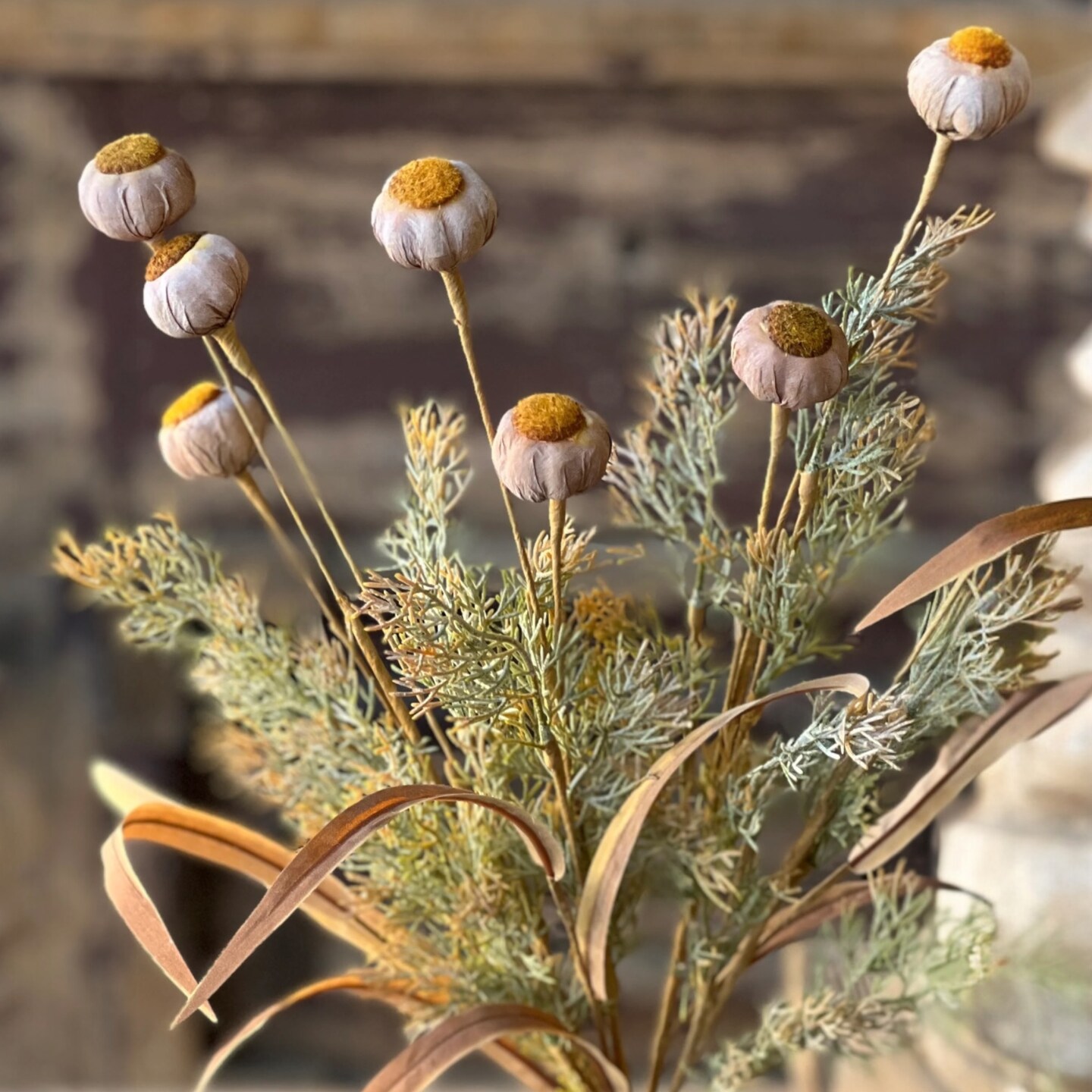 Poppy Pod with Stem | 22&#x22; , Set of 2