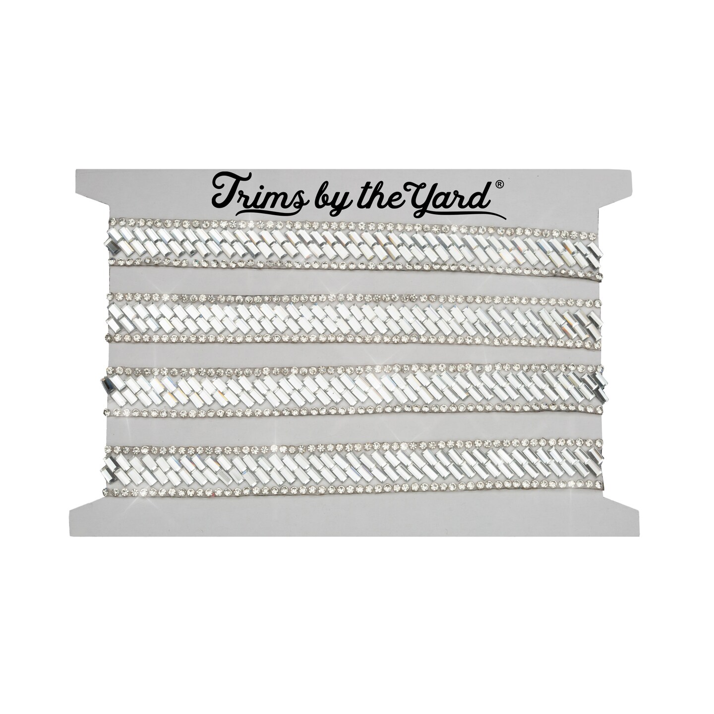10 yards of Mila 1/2&#x22; Iron-on Rhinestone Trim