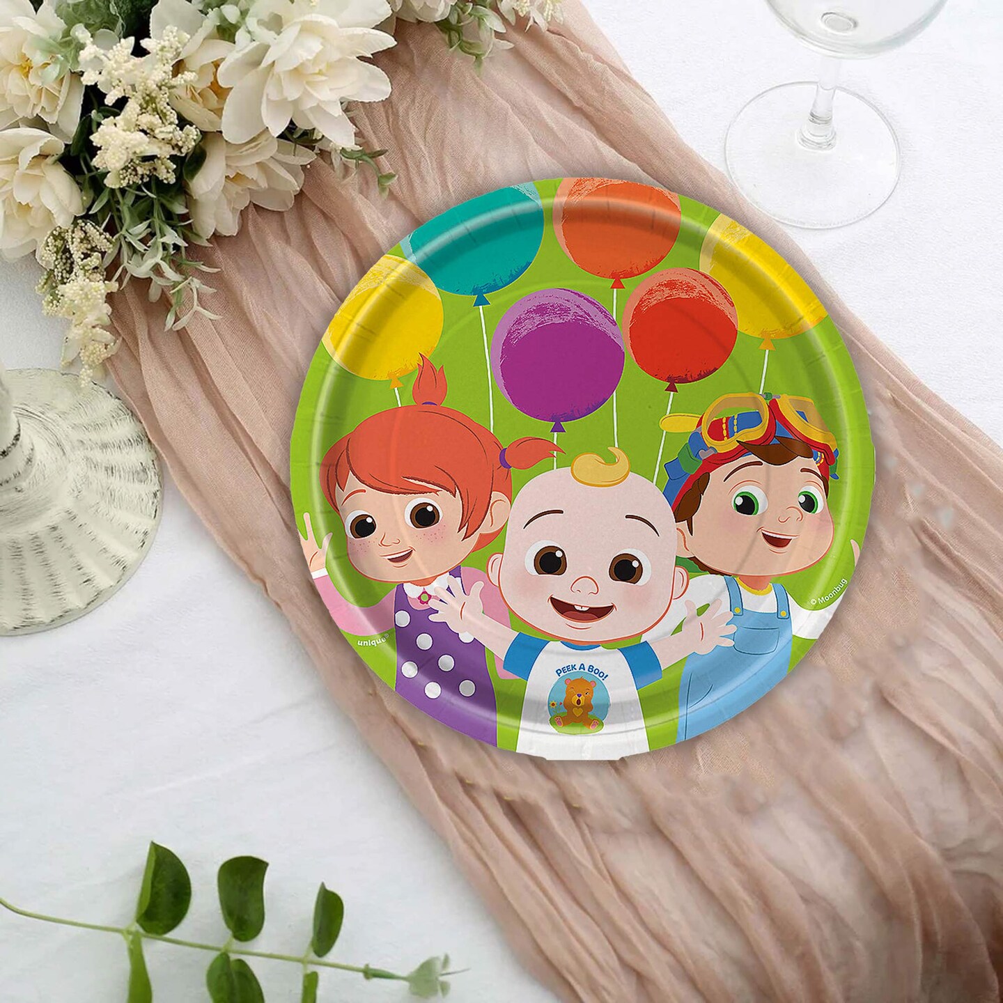 8 Count CoComelon Paper Dessert Plates 7&#x22; Colorful Kids Birthday Supplies &#x26; Celebrations